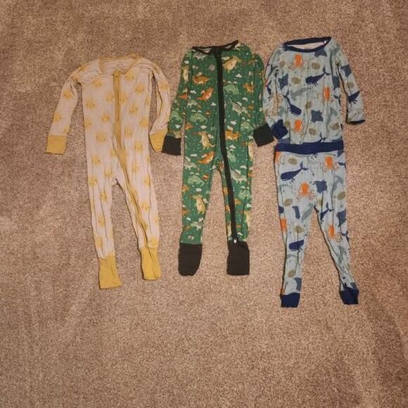 Little Sleepies Pajama Lot 18-24 Months - Picture 1 of 10